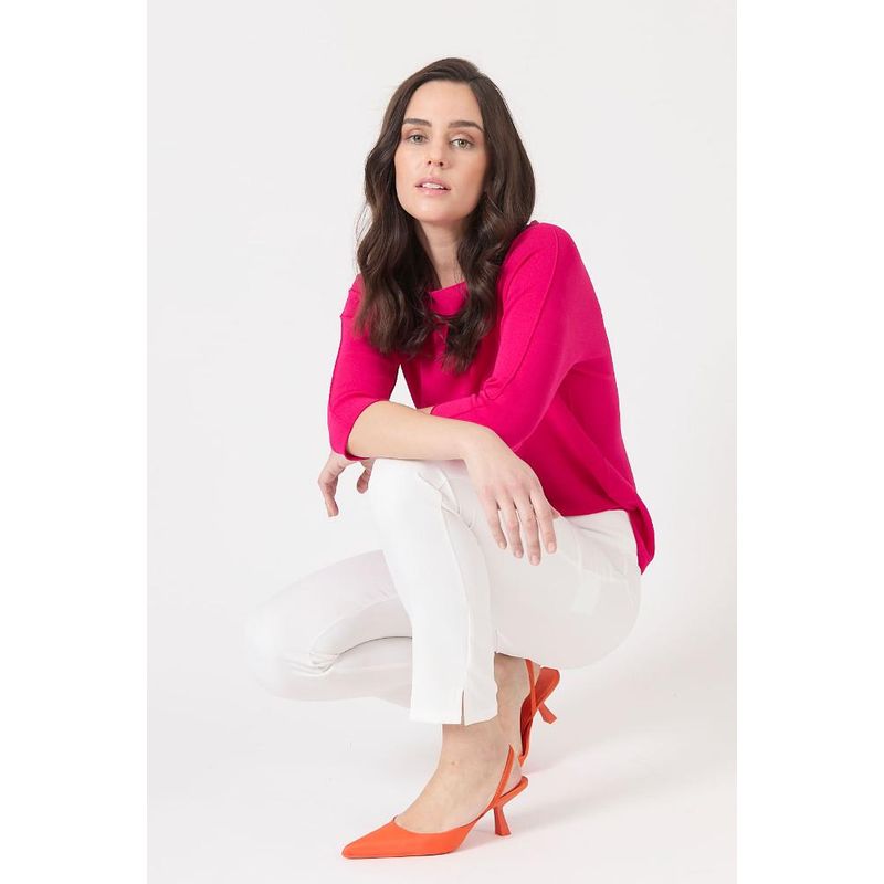 PRIVILEGE - Pantalon tubo blanco PRIVILEGE 1329 - Blanco