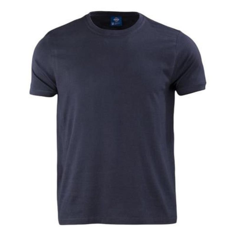 T-WORLD - Polera Cuello Redondo Manga Corta 100% Algodón - Negro