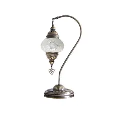 TURKUAZ - Lámpara turca cisne S Hajima blanca