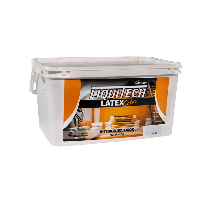 GENERICO - Latex Al Agua Color Int- Ext Antihongos Liquitech 4 Lts Rojo Borgoña