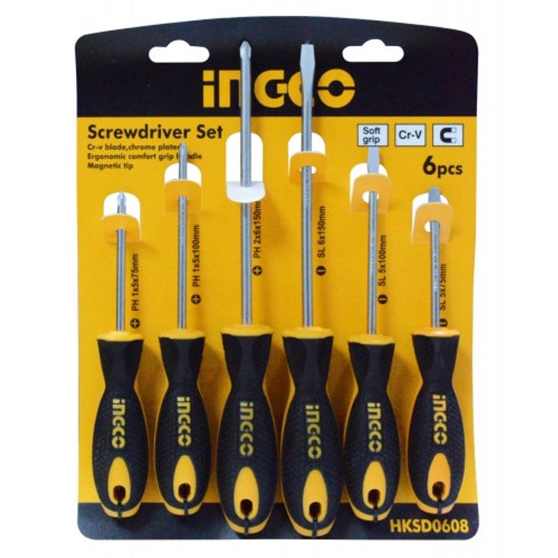 INGCO - JGO HERRAMIENTAS COMBINADAS 6 PZS WORKPRO
