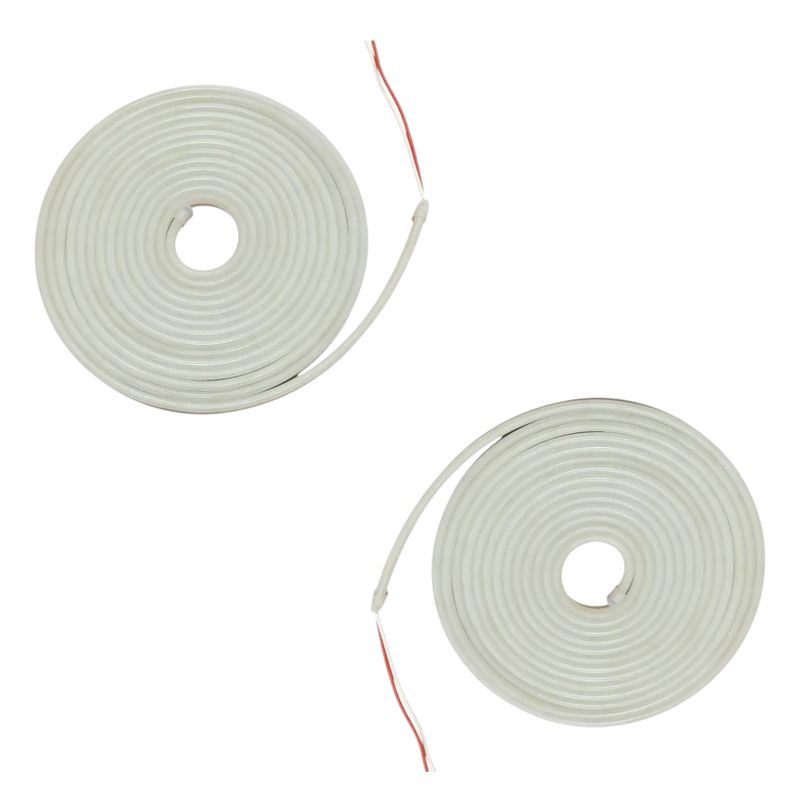 WANT - 2 Cintas Led Neón 12V Luz Fría 5700k 5mts