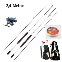 GENERICO - Set De Pesca Incluye Caña + alicate+ Carrete y nylon
