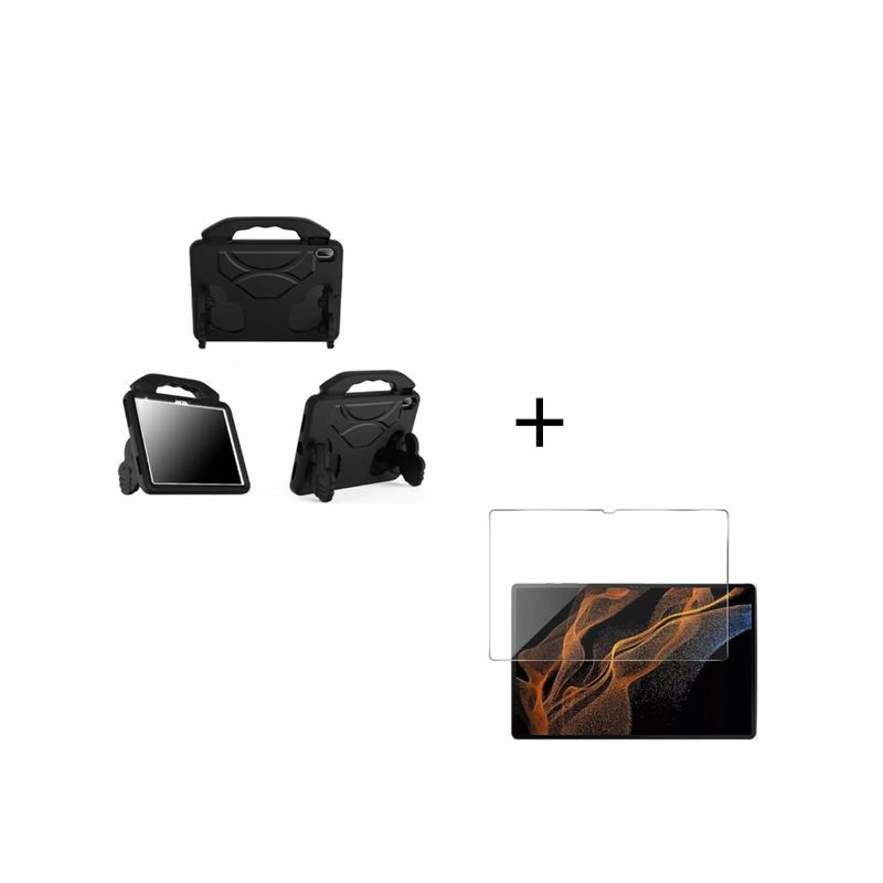 GENERICO - Funda Goma Eva Para Tablet Samsung S10FE 10.9 + Lamina De Vidrio