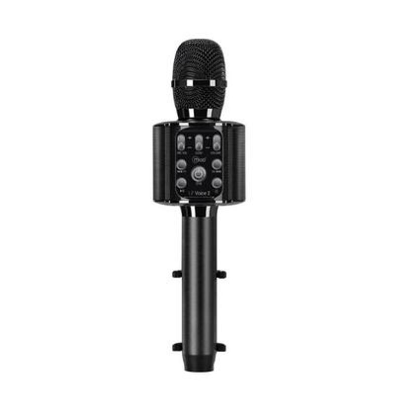 MLAB - Micrófono Karaoke Lil Voice 2 Led Soporte Metal 8910 - Negro
