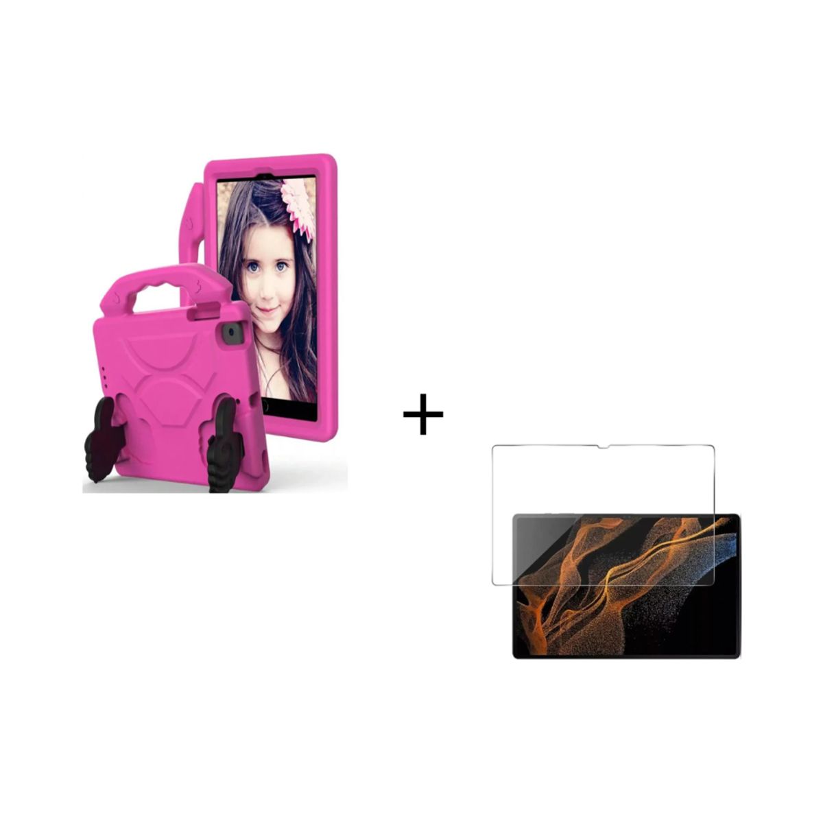 GENERICO - Funda Goma Eva Para Tablet Samsung S10FE 10.9 + Lamina De Vidrio