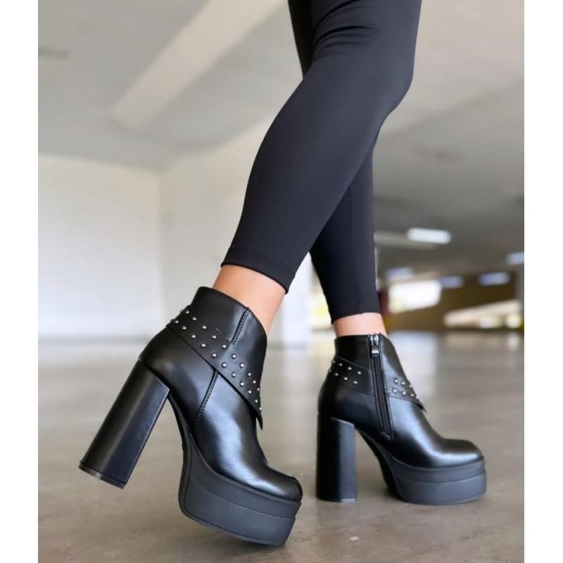 SNOOPY - Botin Mujer Taco Alto con Plataforma M485
