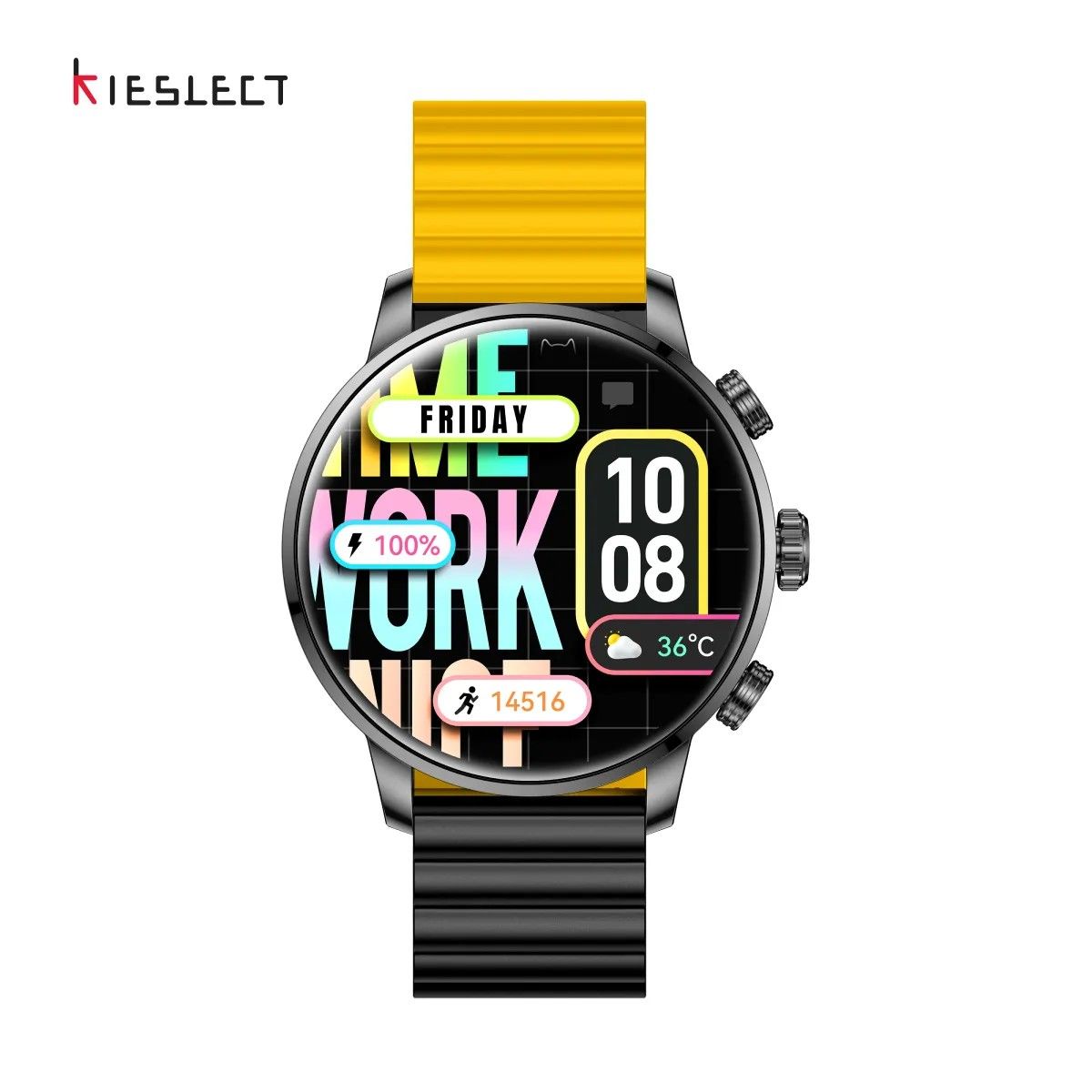 KIESLECT - Smartwatch Kr2 Kieslect Gris Llamadas y 2 correas