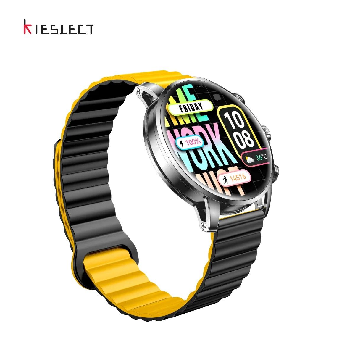 KIESLECT - Smartwatch Kr2 Kieslect Gris Llamadas y 2 correas
