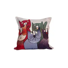 TURKUAZ - Cojín algodón 44x44 Smelly cats
