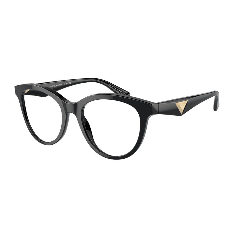 EMPORIO ARMANI - Lentes Ópticos Negro Brillante Emporio Armani