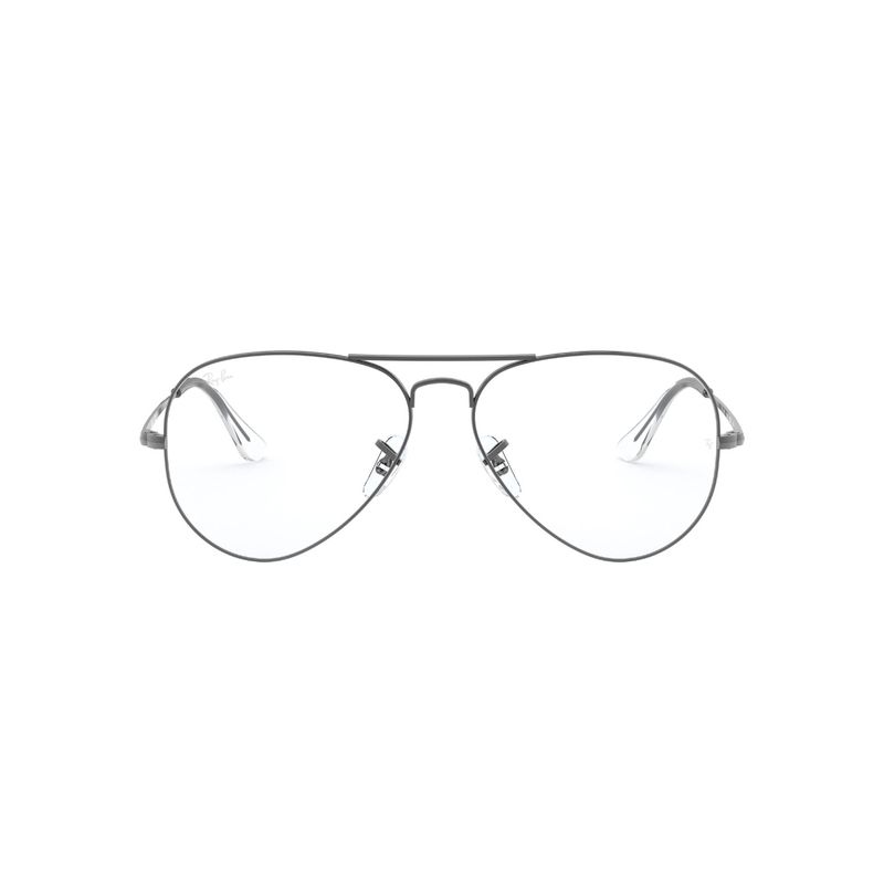RAY BAN - Lentes Ópticos Aviator Plateado Pulido Ray-Ban Optical