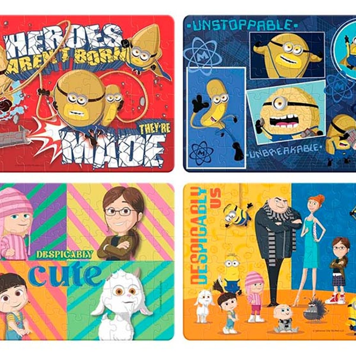 IMEXPORTA - Rompecabezas 4 en 1 Novelty Mi Villano Favorito