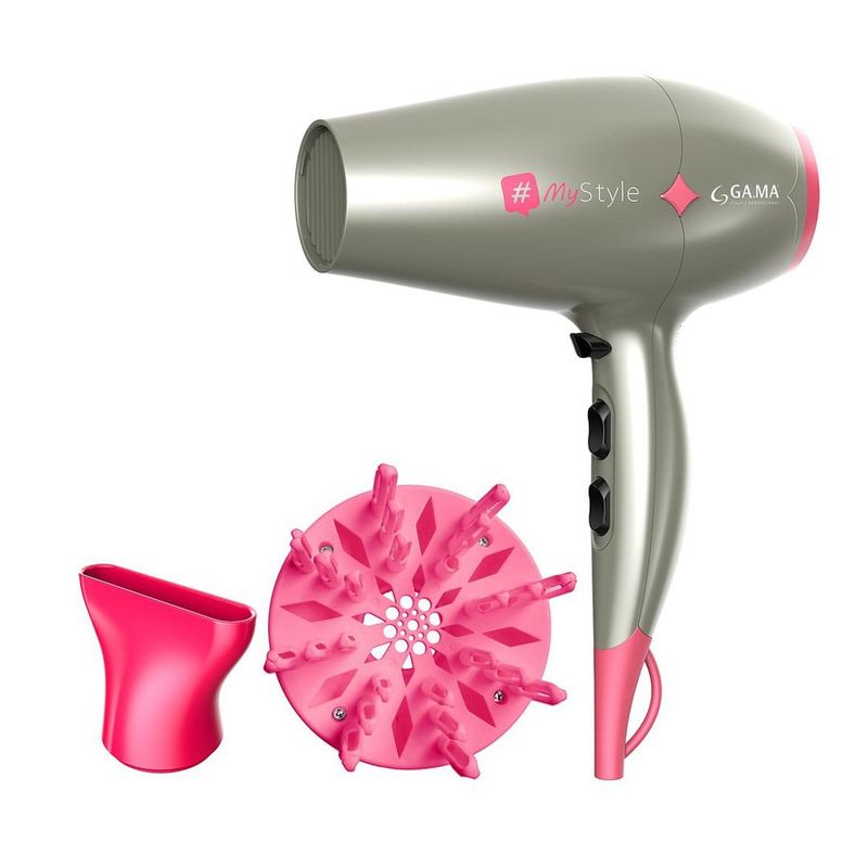 GAMA - Secador de Pelo Gama Diamond My Style Ceramic Nano Silver