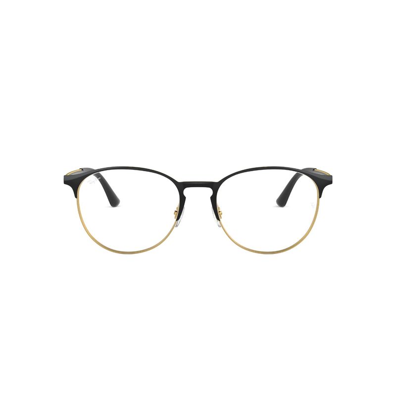 RAY BAN - Lentes Ópticos Negro sobre Dorado