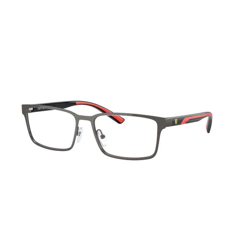 SCUDERIA FERRARI - Lentes Ópticos Gris Cepillado Scuderia Ferrari