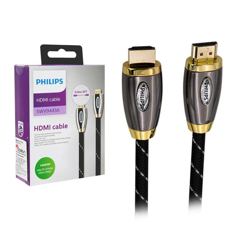 PHILIPS - Cable HDMI Philips SWV9443A 4K 09 MTS - Negro
