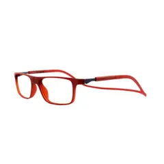 SLASTIK - Lentes Ópticos Jabba Prime Rojo con Clip Magnético