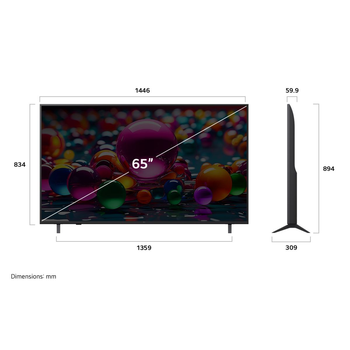 LG - Televisor LED Web OS 65 Smart TV 4K UHD 65UA7500PSA LG 2025