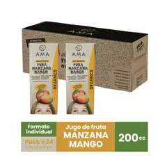 AMA - Jugo De Fruta Mango Manzana Orgánico Certificado X 24