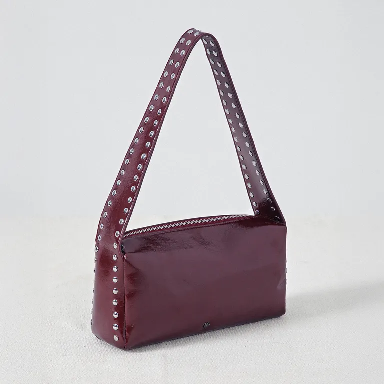 Cartera Tachas Rojo Mujer Rojo Oscuro TALLA UNICA