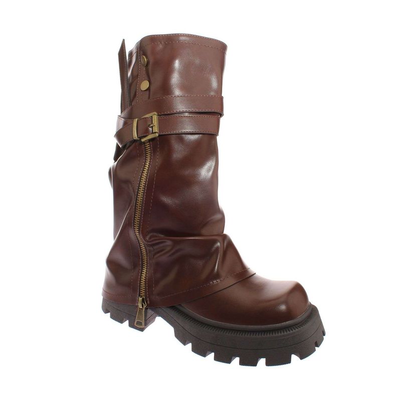 SOLLU - Bota Mujer Vía Franca Color Coffee