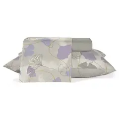 TEKA - Juego de Sabanas Estampadas 150 Hilos 2 Plazas 100% Algodón Encanto