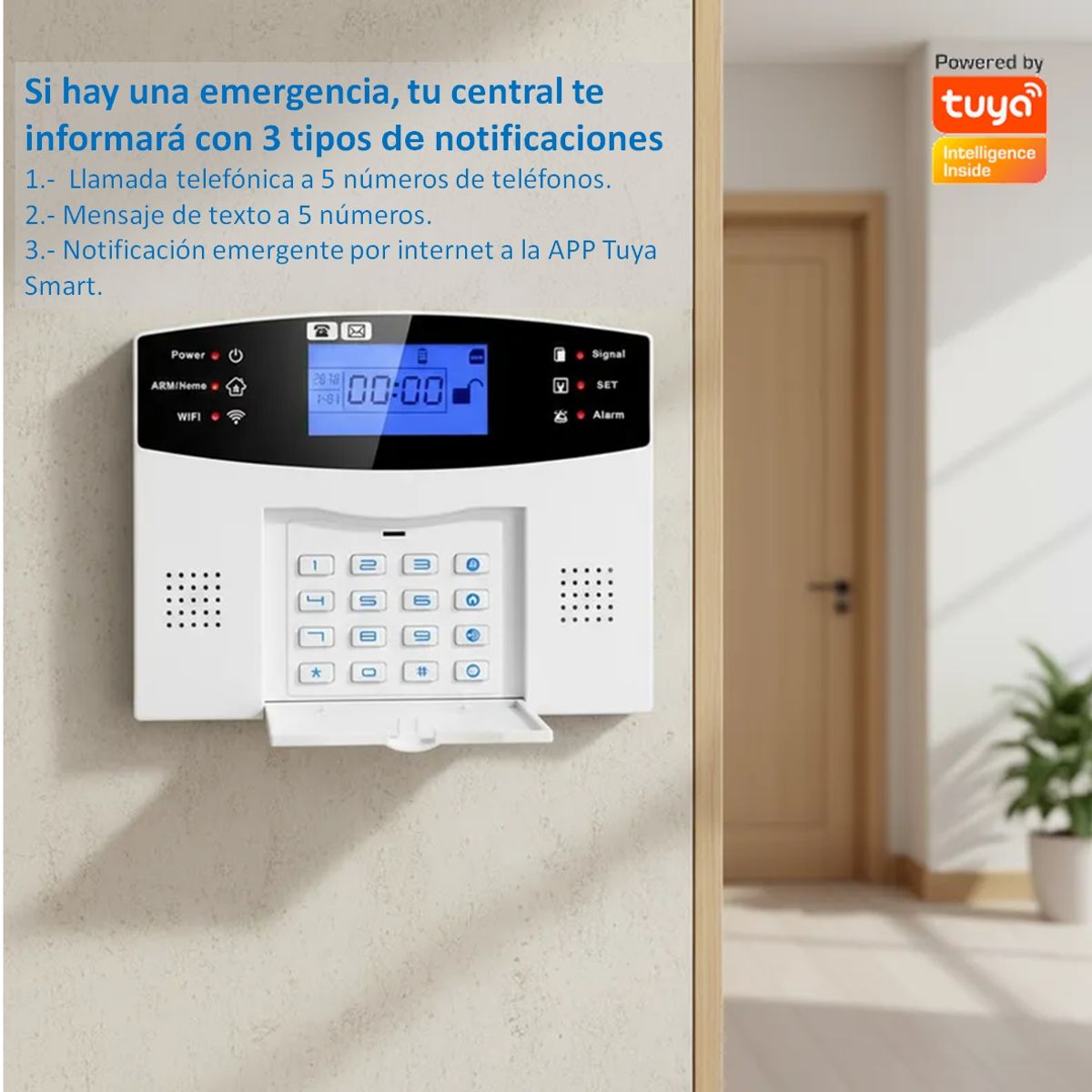 CASA TUYA - Alarma Gsm 4g Wifi Tuya Google Alexa para Casa o Negocio