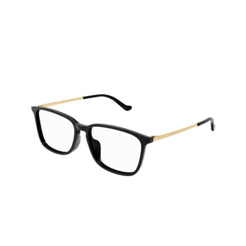 GUCCI - Lentes Ópticos Negro y Dorado Gucci Sustentable