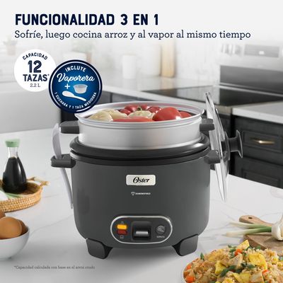 Imagen 2 del producto Arrocera 3 en 1 12 Tazas Diamond Force CKSTRC12DFSKE