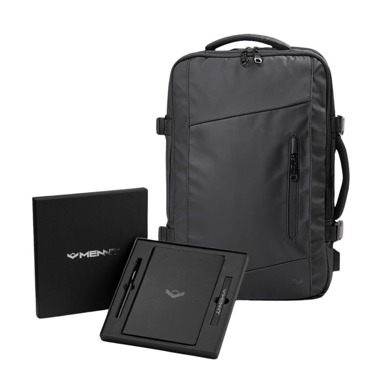 MENNT - Mochila De Viaje Carry 2.0 Mas Agenda Black