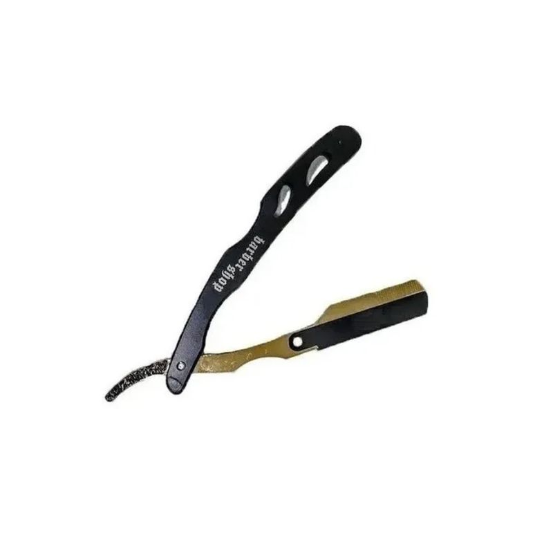 GENERICO - IRVING® Porta Navajin Barberia Negro Dorado K068