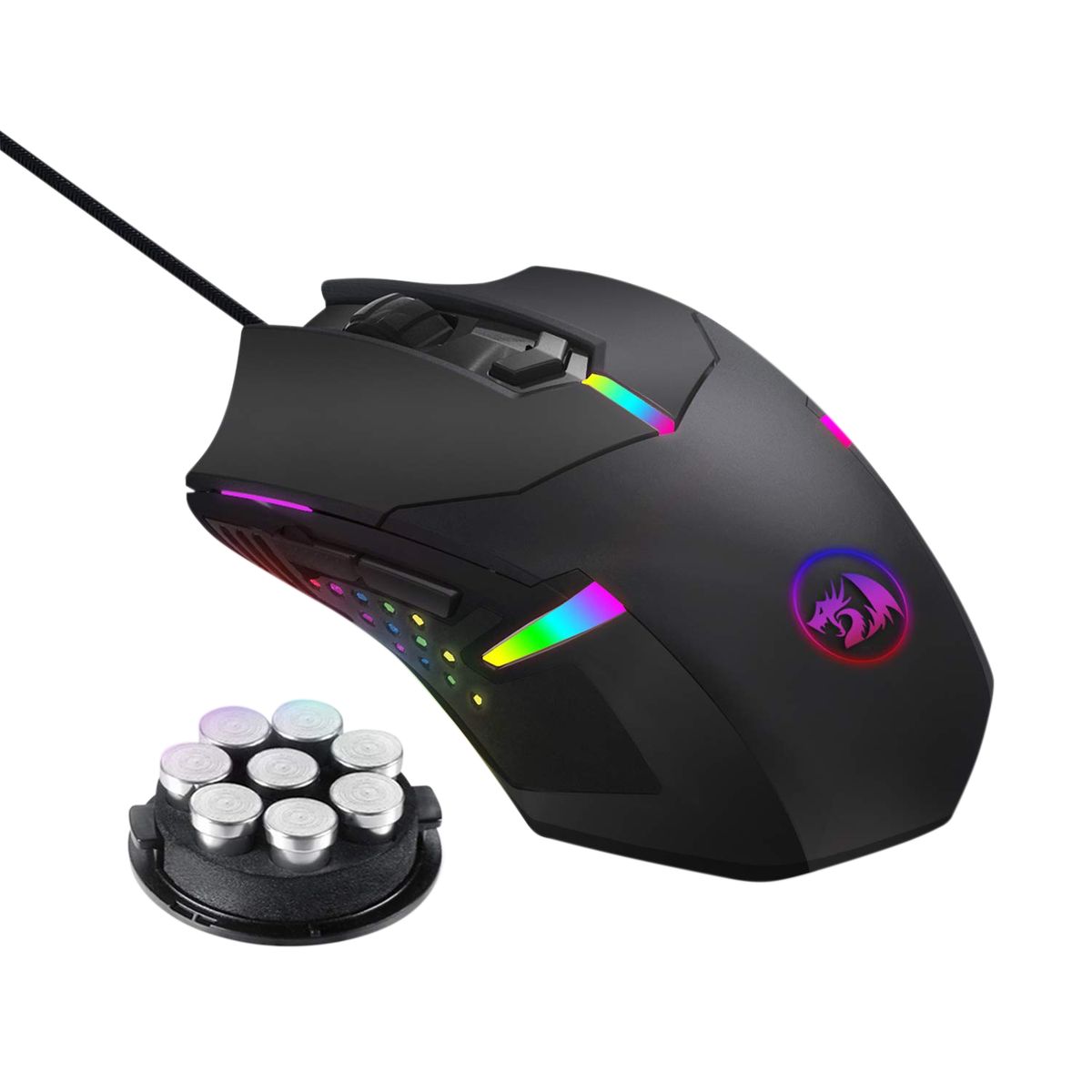 REDRAGON - Mouse Gamer Redragon Centrophorus M601 RGB Negro