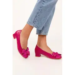 GANDARVA - Zapato Mujer De Cuero Lilly Fucsia 4 cm