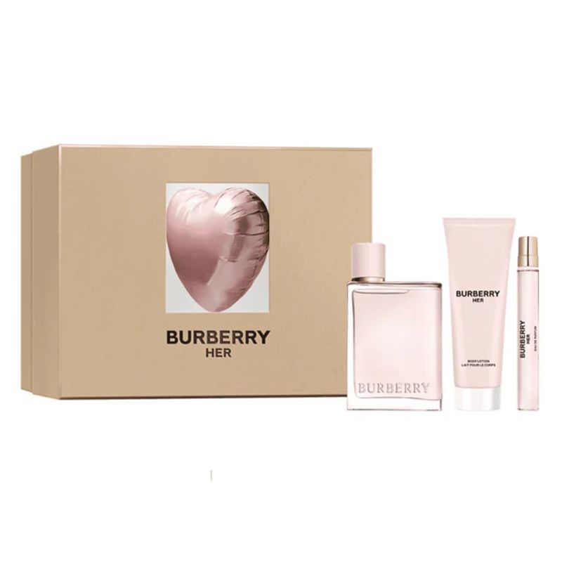BURBERRY - Estuche Perfume Burberry Her EDP 100ml+Mini10ml+75ml Mujer