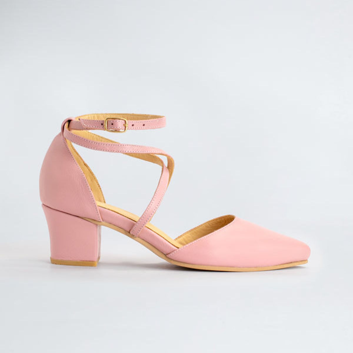 GANDARVA - Zapato Mujer De Cuero Elena Rosado 5 cm