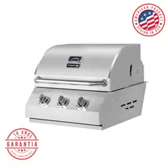 KING GRILL - Parrilla A gas Empotrada 3 Quemadores