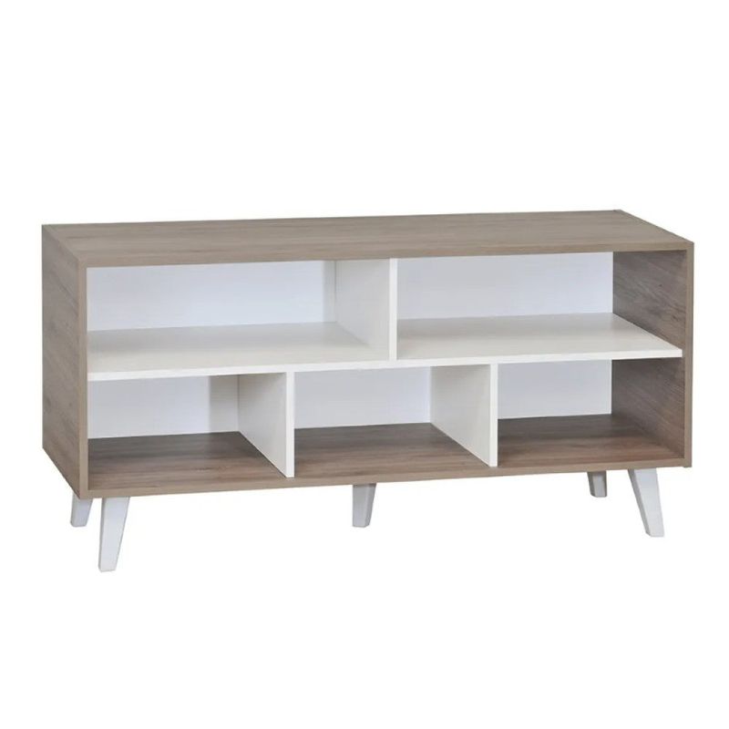 MOBIKIT - Rack Tv Luisiana Roble SantanaBlanco