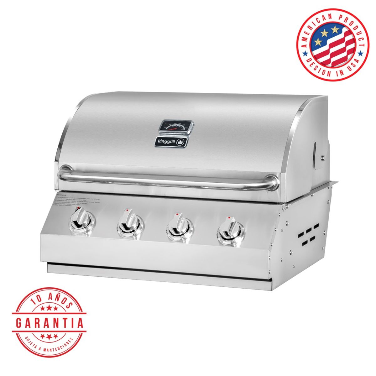 KING GRILL - Parrilla A gas Empotrada 4 Quemadores