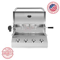 Parrilla A gas Empotrada 4 Quemadores + Spiedo con Motor ®