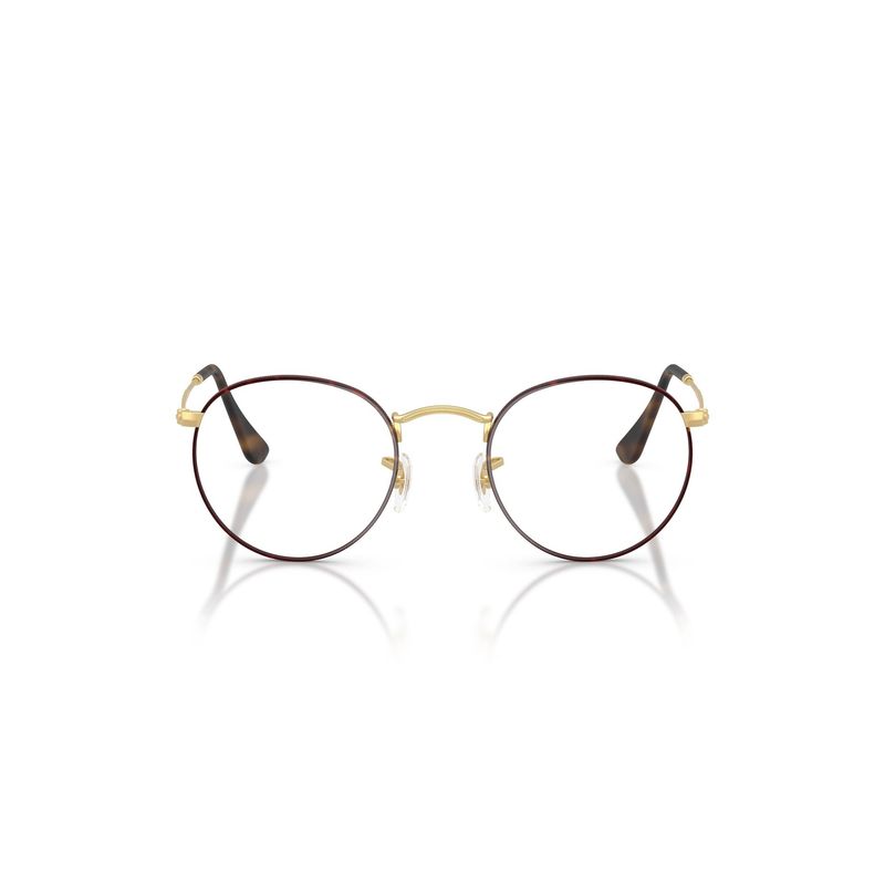 RAY BAN - Lentes Ópticos Round Metal Havana Ray-Ban Optical