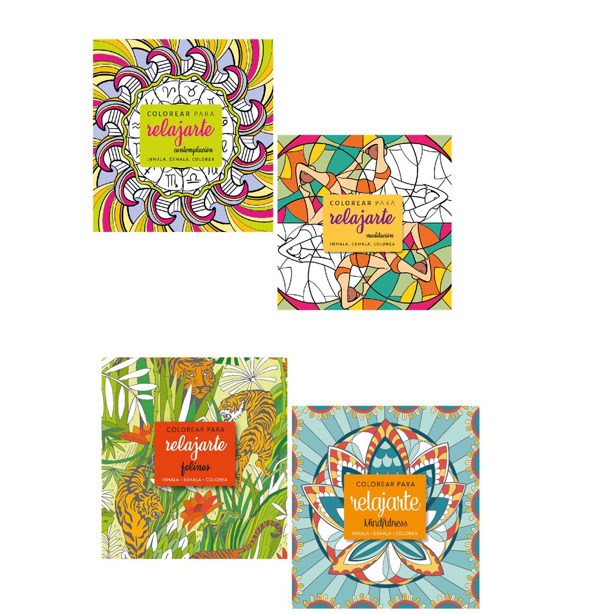 PENGUIN RANDOM HOUSE - Libro Pack Libros Mandalas Colorear Para Relajar Relajación