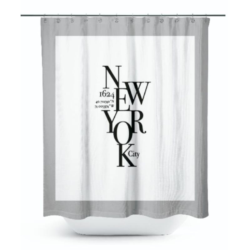 GENERICO - Cortina De Baño NYC Glam 180x180 cm LAROSETT