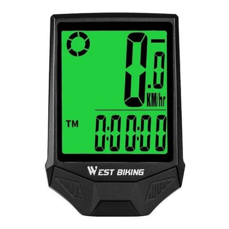 WEST BIKING - Ciclo Computador Velocímetro Bicicleta Resistente Al Agua - Negro