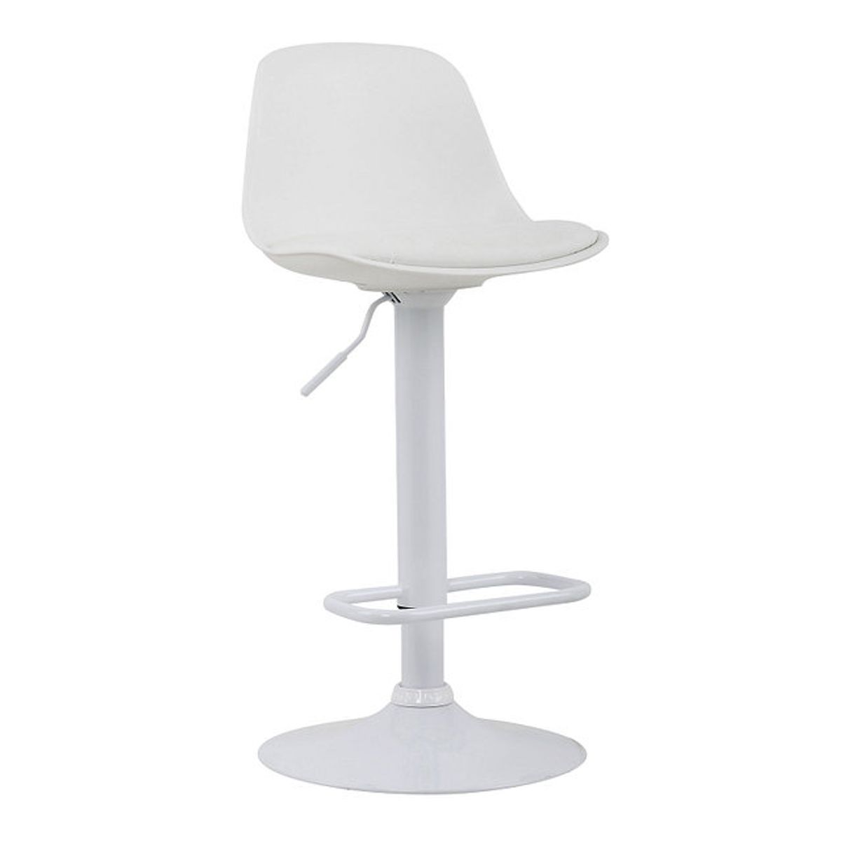 HABITA2 CHILE - Pack 4 Taburete elegante altura regulable Moby - Blanco