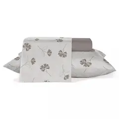 TEKA - Juego de Sabanas Estampadas 150 Hilos 2 Plazas 100% Algodón Marfim