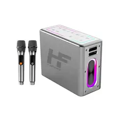HIFUTURE - Parlante y Karaoque MusicBox Plateado