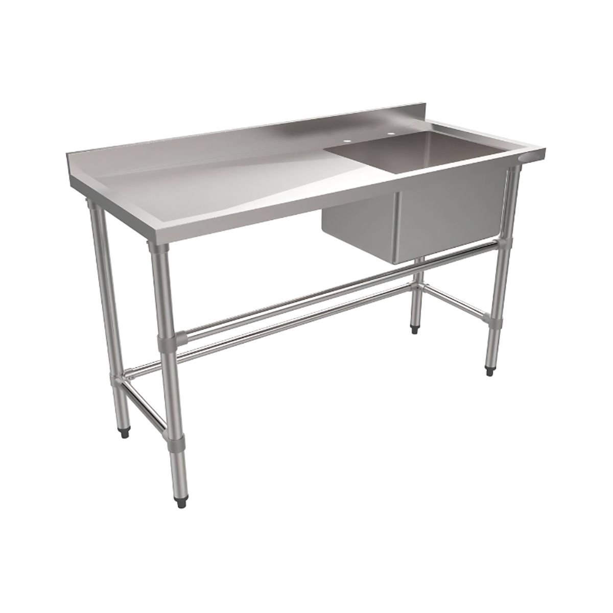 VA COMPANY & SUPPLY - Lavafondos 1 Taza Secador Izquierdo 120x60x90 cm