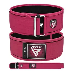 RDX - Cinturón de levantamiento de pesas RX1 de 4” para mujeres Talla M