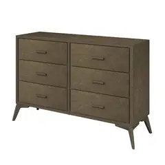 GENERICO - Cómoda Tapizada de 6 Cajones Liviana Madera MDF